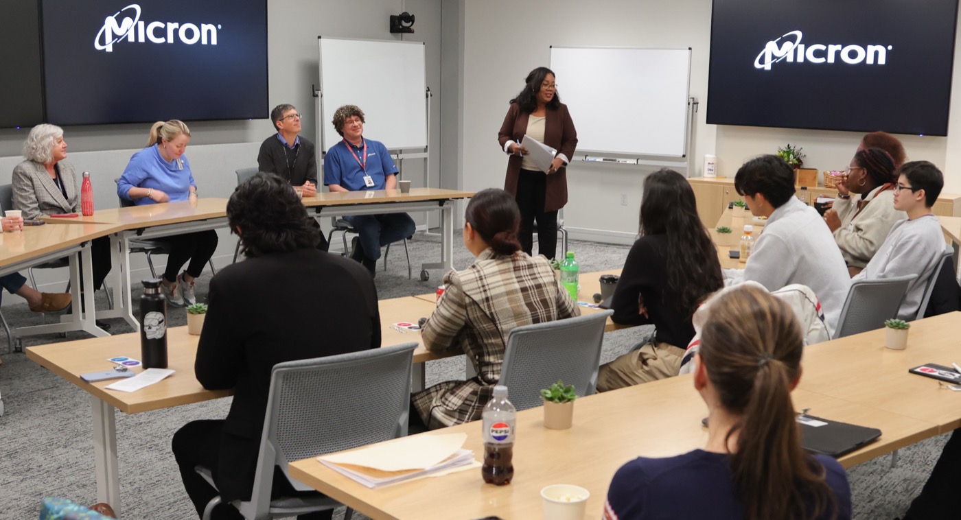 EDGE Scholars gathered at Micron headquarters in Boise