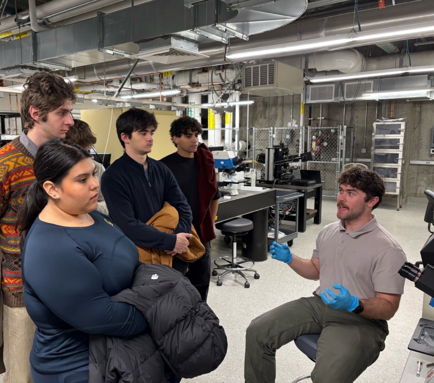EDGE Scholars visiting a semiconductor facility